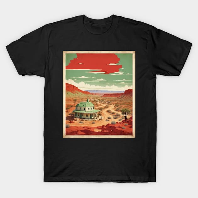Broken Hill Australia Vintage Travel Poster Art T-Shirt by TravelersGems